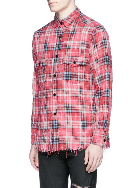 st laurent flannel t shirt